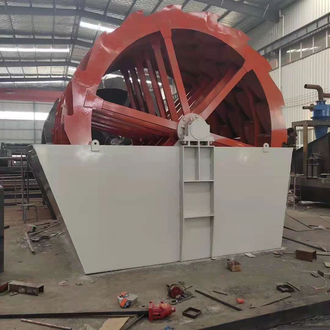 Wheel sand washing machine