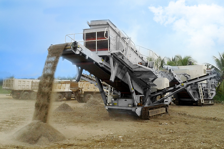 Crawler type fine crushing mobile crushing station